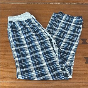 Blue Plaid Pajama Pants
